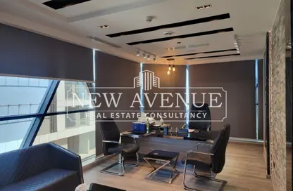 Office Space - Studio - 2 Bathrooms for rent in Cairo Business Plaza - North Teseen St. - The 5th Settlement - New Cairo City - Cairo