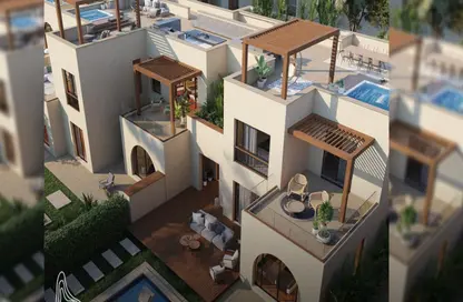 Chalet - 2 Bedrooms - 2 Bathrooms for sale in Makadi Orascom Resort - Makadi - Hurghada - Red Sea
