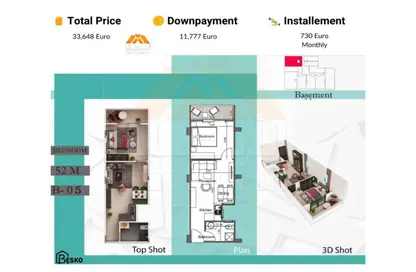 Apartment - 1 Bedroom - 1 Bathroom for sale in Intercontinental District - Hurghada - Red Sea