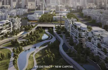 شقة - 2 غرف نوم - 2 حمامات للبيع في قماري - R8 - العاصمة الإدارية الجديدة - القاهرة