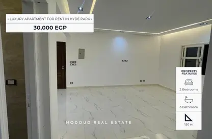 Apartment - 2 Bedrooms - 3 Bathrooms for rent in Hyde Park - 5th Settlement Compounds - The 5th Settlement - New Cairo City - Cairo