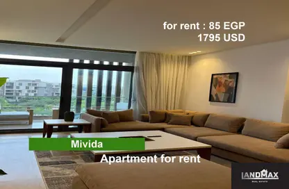 Apartment - 3 Bedrooms - 2 Bathrooms for rent in Mivida - 5th Settlement Compounds - The 5th Settlement - New Cairo City - Cairo
