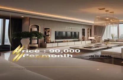 Apartment - 2 Bedrooms - 2 Bathrooms for rent in Lake View Residence - 5th Settlement Compounds - The 5th Settlement - New Cairo City - Cairo