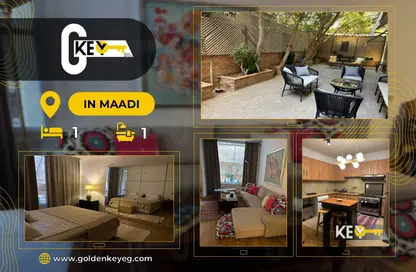 Apartment - 1 Bedroom - 1 Bathroom for rent in Sarayat Al Maadi - Hay El Maadi - Cairo