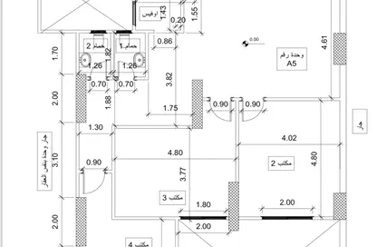 مساحات مكتبية - استوديو - 3 حمامات للايجار في شارع محمد فوزي معاذ - سموحة - حي شرق - الاسكندرية