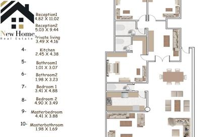 Duplex - 4 Bedrooms - 3 Bathrooms for sale in Al Narges - New Cairo City - Cairo