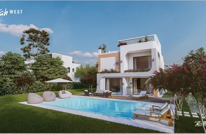 Villa - 4 Bedrooms - 4 Bathrooms for sale in Tabah West Compound - New Zayed City - Sheikh Zayed City - Giza