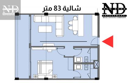 شاليه - غرفة نوم - 2 حمامات للبيع في جليي - قسم برج العرب - الساحل الشمالي