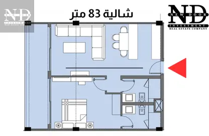 شاليه - غرفة نوم - 2 حمامات للبيع في جليي - قسم برج العرب - الساحل الشمالي