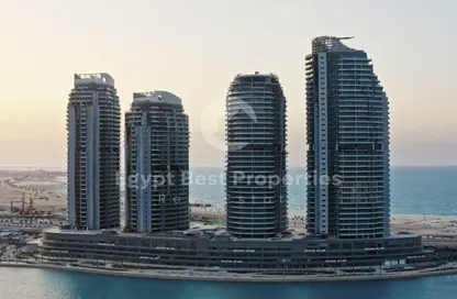 شقة - 3 غرف نوم - 3 حمامات للبيع في بيتش فرونت تاورز - مدينة العلمين الجديدة - العلمين - الساحل الشمالي
