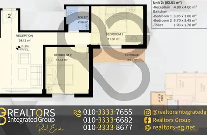 Apartment - 2 Bedrooms - 2 Bathrooms for sale in Al Wahat Road - 6 October City - Giza Apartment - 2 Bedrooms - 2 Bathrooms for sale in Al Wahat Road - 6 October City - Giza