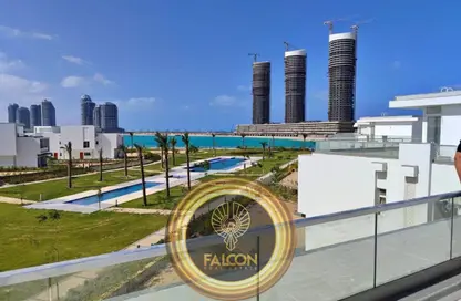 Chalet - 2 Bedrooms - 2 Bathrooms for sale in Lagoon - Al Alamein - North Coast
