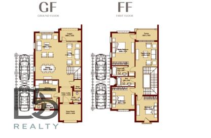 Twin House - 4 Bedrooms - 3 Bathrooms for sale in Levana - Uptown Cairo - Mokattam - Cairo