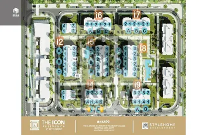 Apartment - 3 Bedrooms - 2 Bathrooms for sale in The Icon Residence - 5th Settlement Compounds - The 5th Settlement - New Cairo City - Cairo