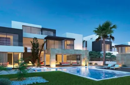 Villa - 4 Bedrooms - 5 Bathrooms for sale in Palm Hills New Cairo - 5th Settlement Compounds - The 5th Settlement - New Cairo City - Cairo