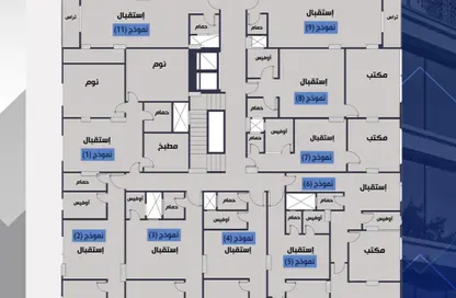 مساحات مكتبية - استوديو - 1 حمام للبيع في البوابة الرابعة القديمة - حورس - حدائق الاهرام - الجيزة