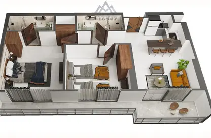 Chalet - 2 Bedrooms - 2 Bathrooms for sale in Golf Porto Marina - Al Alamein - North Coast