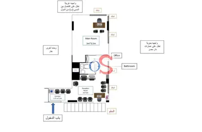 عيادة - استوديو - 1 حمام للايجار في الحي السادس عشر - الشيخ زايد - الجيزة