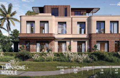 Penthouse - 3 Bedrooms - 4 Bathrooms for sale in Crescent Walk - 5th Settlement Compounds - The 5th Settlement - New Cairo City - Cairo