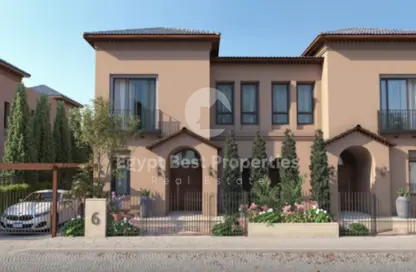 Twin House - 4 Bedrooms - 5 Bathrooms for sale in Village West - Sheikh Zayed Compounds - Sheikh Zayed City - Giza