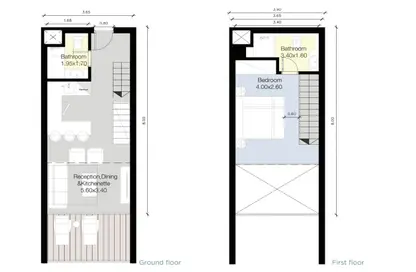 شاليه - غرفة نوم - 2 حمامات للبيع في فوكا باي - قسم مرسي مطروح - الساحل الشمالي