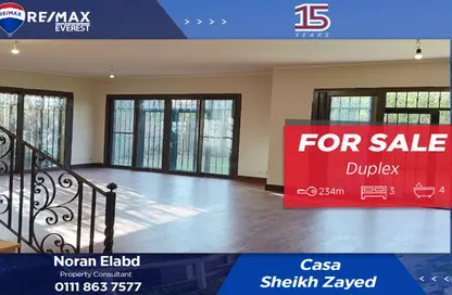 Duplex - 3 Bedrooms - 4 Bathrooms for sale in Casa - Sheikh Zayed Compounds - Sheikh Zayed City - Giza