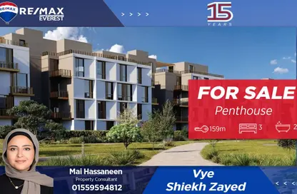 Penthouse - 3 Bedrooms - 2 Bathrooms for sale in Vye Sodic - New Zayed City - Sheikh Zayed City - Giza