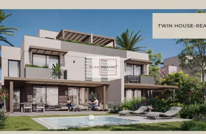 Twin House - 3 Bedrooms - 3 Bathrooms for sale in Hills of one - New Zayed City - Sheikh Zayed City - Giza