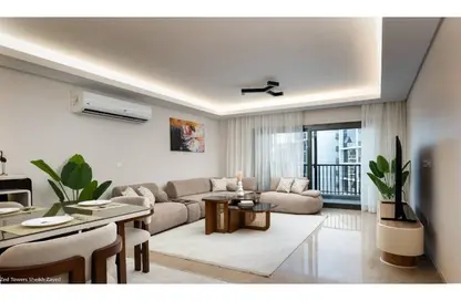 Apartment - 3 Bedrooms - 3 Bathrooms for rent in Park Side Residence - Zed Towers - Sheikh Zayed Compounds - Sheikh Zayed City - Giza