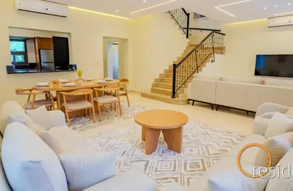 Twin House - 3 Bedrooms - 4 Bathrooms for rent in Al Patio 2 - North Investors Area - New Cairo City - Cairo