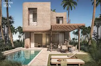 Chalet - 2 Bedrooms - 2 Bathrooms for sale in Ramla Lakeside - Qesm Ad Dabaah - North Coast