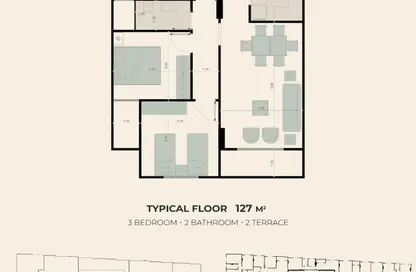 Apartment - 3 Bedrooms - 2 Bathrooms for sale in Al Arqam Ibn Abi Al Arqam St. - El Mearag City - Zahraa El Maadi - Hay El Maadi - Cairo