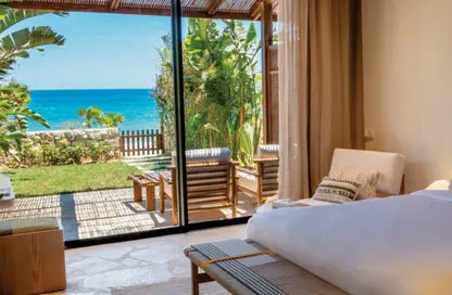 Chalet - 2 Bedrooms - 2 Bathrooms for sale in Ramla Lakeside - Qesm Ad Dabaah - North Coast