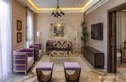 Apartment - 2 Bedrooms - 2 Bathrooms for sale in Aljazi Marriott Residences - Mohamed Naguib Axis - North Investors Area - New Cairo City - Cairo