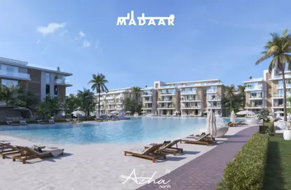 Chalet - 2 Bedrooms - 2 Bathrooms for sale in Azha North - Ras Al Hekma - North Coast