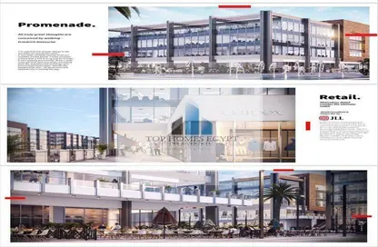 Half Floor - Studio - 2 Bathrooms for sale in Three Sixty - 5th Settlement Compounds - The 5th Settlement - New Cairo City - Cairo
