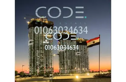 Apartment - 2 Bedrooms - 2 Bathrooms for sale in North Edge Towers - New Alamein City - Al Alamein - North Coast