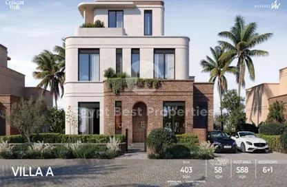 Villa - 5 Bedrooms - 5 Bathrooms for sale in Crescent Walk - 5th Settlement Compounds - The 5th Settlement - New Cairo City - Cairo