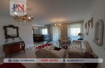 Apartment - 3 Bedrooms - 1 Bathroom for rent in Youssef Al Sebaey St. - Rehab City First Phase - Al Rehab - New Cairo City - Cairo