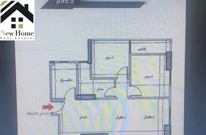 Apartment - 2 Bedrooms - 1 Bathroom for sale in Maadi V - Zahraa El Maadi - Hay El Maadi - Cairo Apartment - 2 Bedrooms - 1 Bathroom for sale in Maadi V - Zahraa El Maadi - Hay El Maadi - Cairo