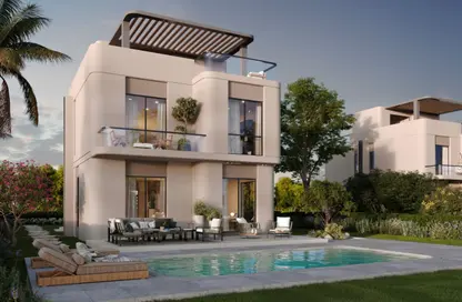 فيلا - 4 غرف نوم - 4 حمامات للبيع في ليك ويست - كمبوندات الشيخ زايد - الشيخ زايد - الجيزة