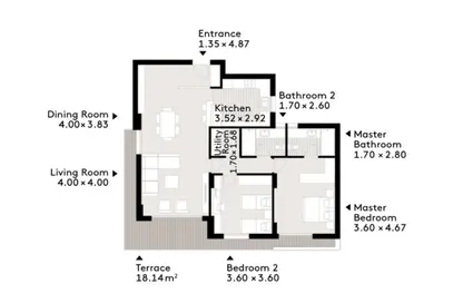 Apartment - 2 Bedrooms - 2 Bathrooms for sale in Al Burouj Compound - El Shorouk Compounds - Shorouk City - Cairo
