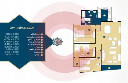 شقة - 3 غرف نوم - 2 حمامات للبيع في شارع عمر المختار - جناكليس - حي شرق - الاسكندرية
