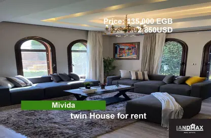 Villa - 3 Bedrooms - 3 Bathrooms for rent in Mivida - 5th Settlement Compounds - The 5th Settlement - New Cairo City - Cairo