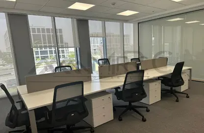 Office Space - Studio - 2 Bathrooms for rent in Cairo Festival City - North Investors Area - New Cairo City - Cairo