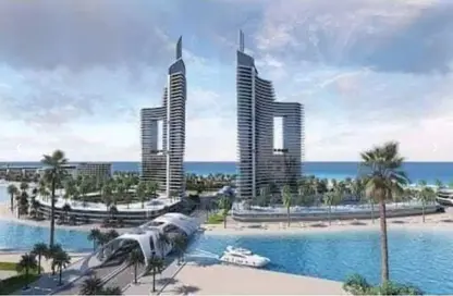 Hotel Apartment - 1 Bedroom - 1 Bathroom for sale in The Gate Towers - New Alamein City - North Coast