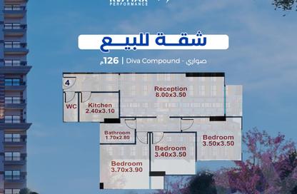 شقة - 3 غرف نوم - 2 حمامات للبيع في في صوارى - ووترفرونت - صوارى - كمبوندات الاسكندرية - الاسكندرية