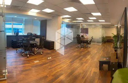 Office Space - Studio - 2 Bathrooms for rent in Bank Center Street - South Teseen St. - The 5th Settlement - New Cairo City - Cairo