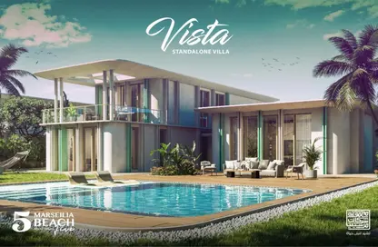 Villa - 5 Bedrooms - 4 Bathrooms for sale in Marseilia Beach 5 - Ras Al Hekma - North Coast