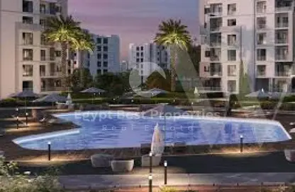 شقة - 2 غرف نوم - 2 حمامات للبيع في فيلدج ويست - كمبوندات الشيخ زايد - الشيخ زايد - الجيزة